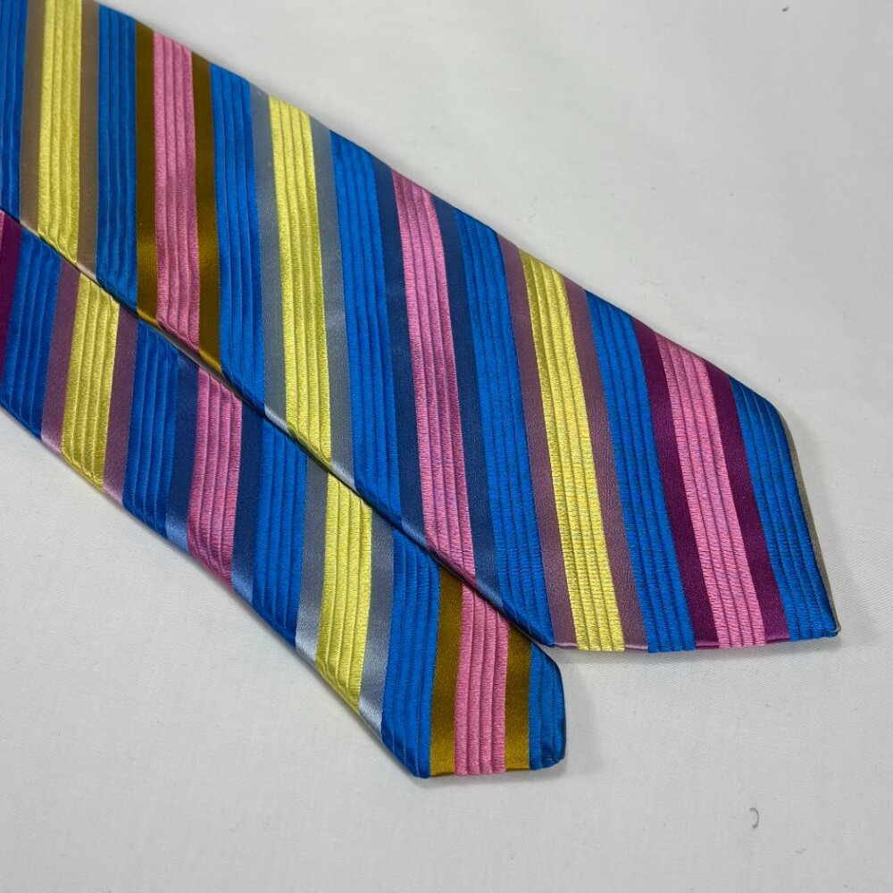 beautiful Duchamp London made in UK colorful all silk tie